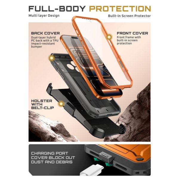 Supcase iPhone 17 Pro Max Skal UB Pro Orange