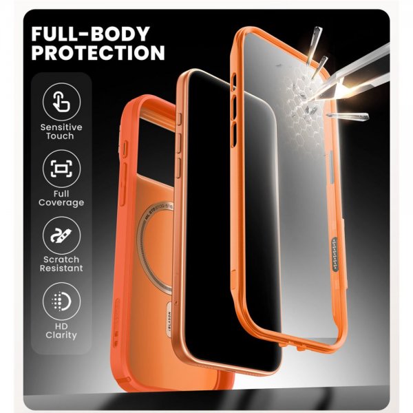 Supcase iPhone 17 Pro Max Skal Ares Flip MagSafe Orange