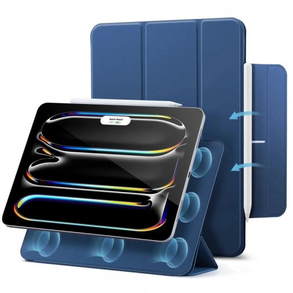 ESR iPad Pro 11 (M4/M5) Fodral Rebound Magnetic Blå