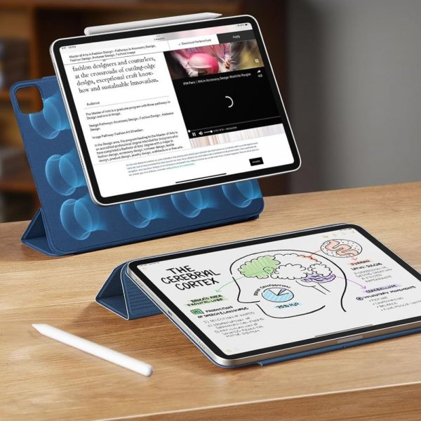 ESR iPad Pro 13 (M4/M5) Fodral Rebound Magnetic Blå