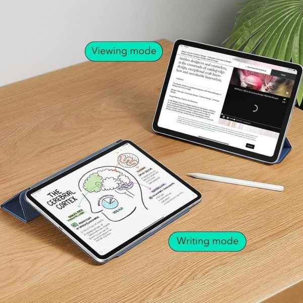 ESR iPad Pro 13 (M4/M5) Fodral Rebound Magnetic Blå