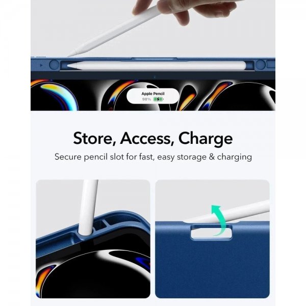 ESR iPad Pro 13 (M4/M5) Fodral Flip Hybrid Blå