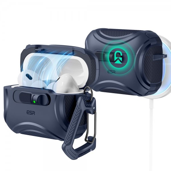 ESR AirPods Pro 3 Skal Cyber FlickLock MagSafe Blå