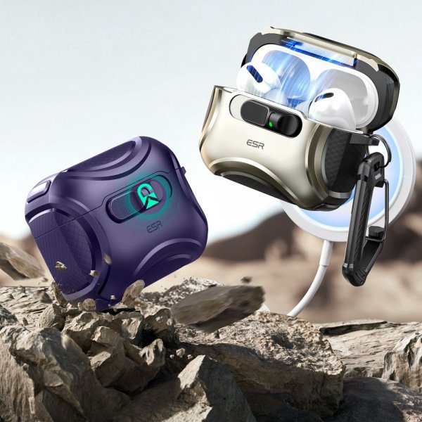 ESR AirPods Pro 3 Skal Cyber FlickLock MagSafe Lila