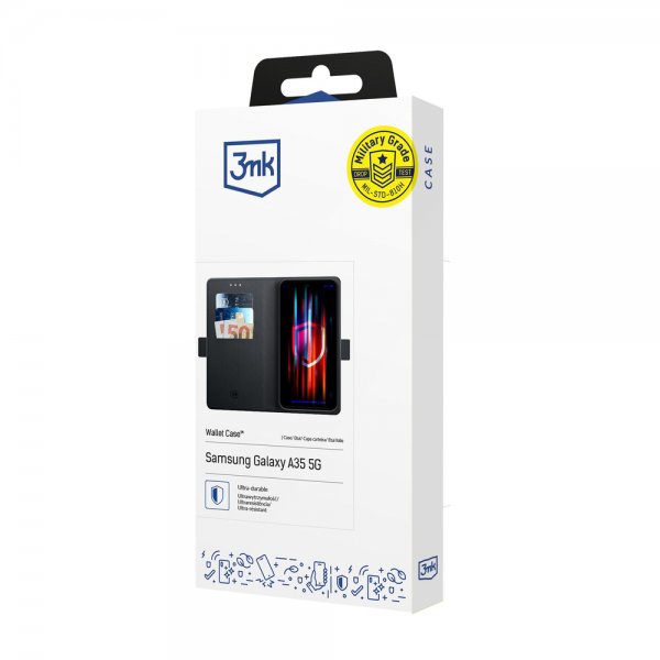 3mk Samsung Galaxy A57 Fodral Wallet Svart