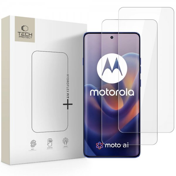 Tech-Protect Motorola Edge 60/Edge 60 Pro/Edge 60 Fusion Skärmskydd HydroFlex+ 2-pack