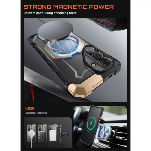 Supcase Samsung Galaxy S26 Skal UB Grip MagSafe Svart Guld