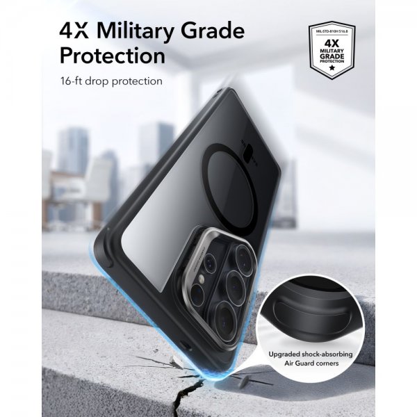 ESR Samsung Galaxy S26 Ultra Skal Classic Hybrid Kickstand MagSafe Svart Transparent