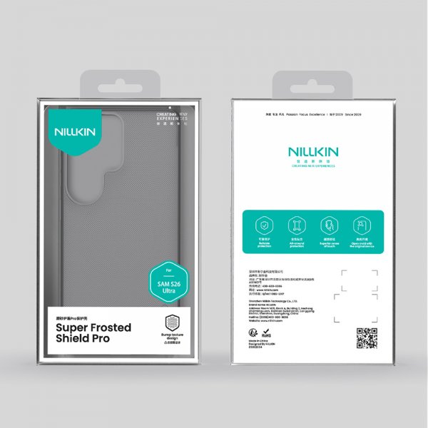 Nillkin Samsung Galaxy S26 Skal Super Frosted Shield Pro Transparent Svart