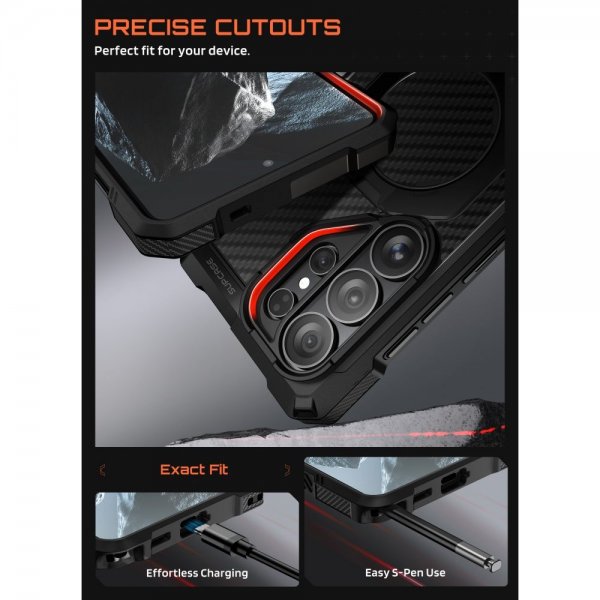 Supcase Samsung Galaxy S26 Ultra Skal UB Grip MagSafe Aramid Svart