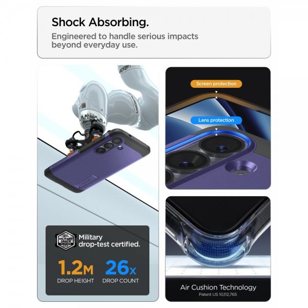 Spigen Samsung Galaxy S26 Plus Skal Tough Armor MagFit Ash Violet