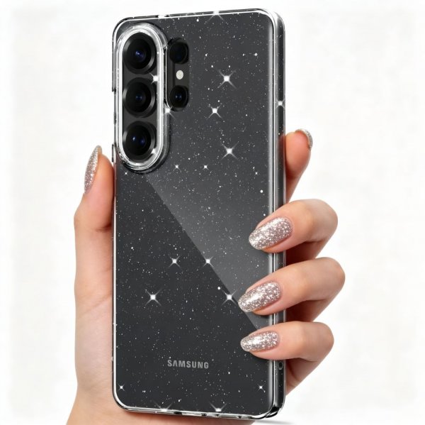 Tech-Protect Samsung Galaxy S26 Ultra Skal FlexAir Transparent Glitter