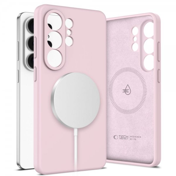 Tech-Protect Samsung Galaxy S26 Ultra Skal Silicone MagSafe Rosa