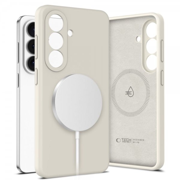 Tech-Protect Samsung Galaxy S26 Skal Silicone MagSafe Beige