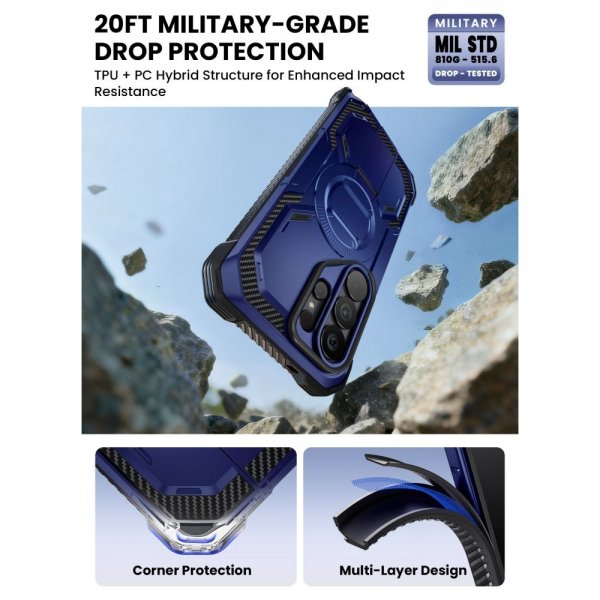 Supcase Samsung Galaxy S26 Ultra Skal ArmorBox Clip MagSafe Blå