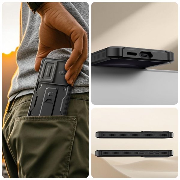 Tech-Protect Samsung Galaxy S26 Skal Kevlar Cam+ Svart