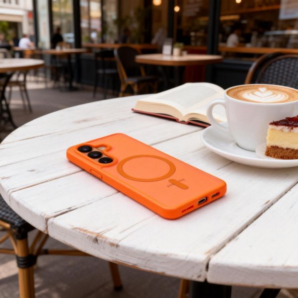 Tech-Protect Samsung Galaxy S26 Skal MagMat MagSafe Orange