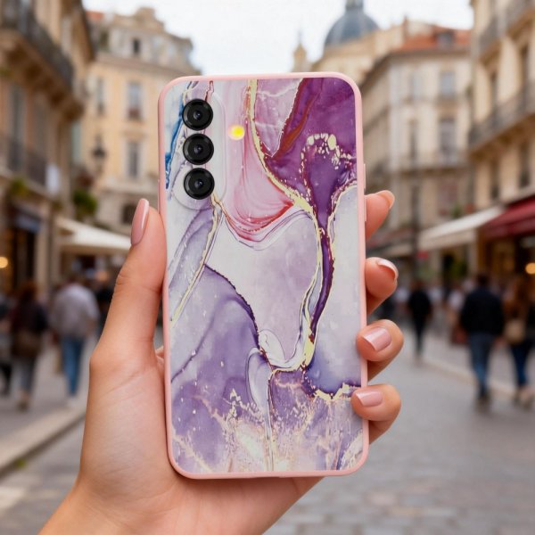 Tech-Protect Samsung Galaxy A57 Skal Icon Pink Marble