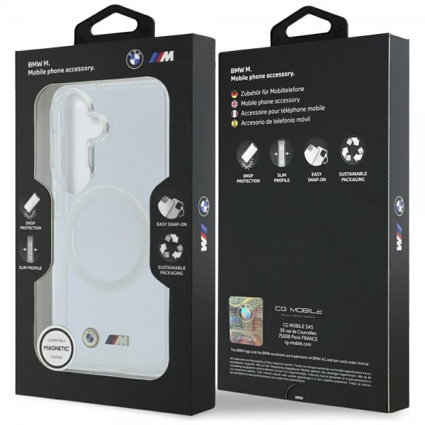 BMW Samsung Galaxy S26 Skal Metal Logo MagSafe Transparent