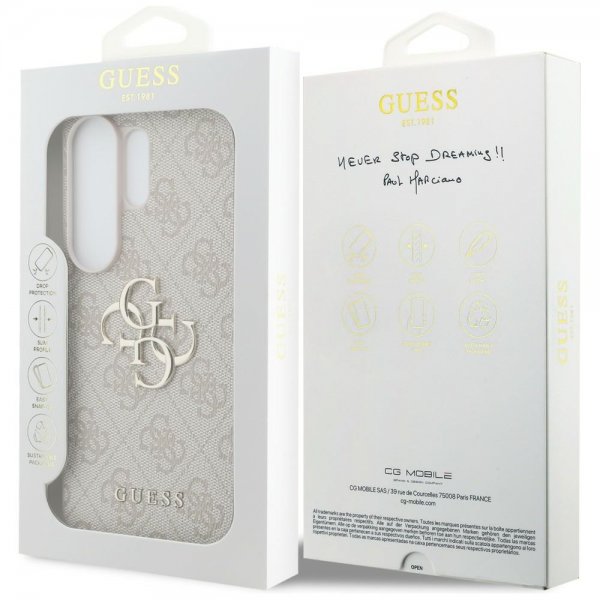 Guess Samsung Galaxy S26 Ultra Skal 4G Metal Logo Rosa