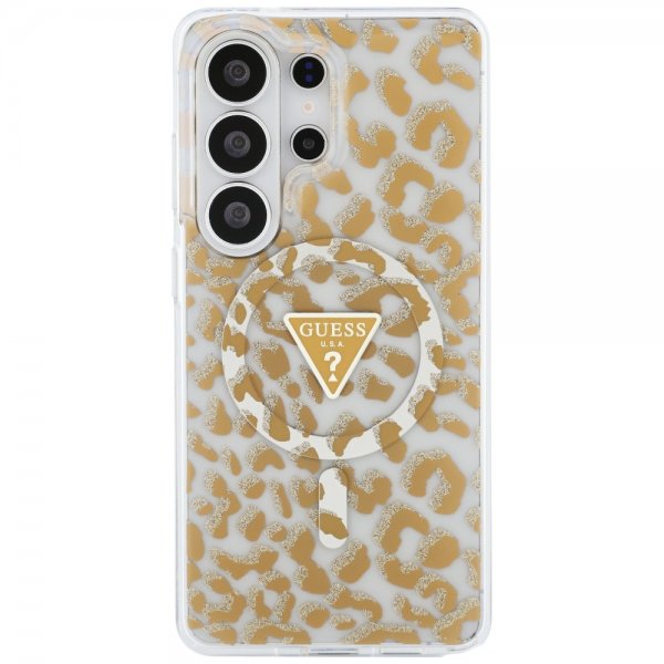 Guess Samsung Galaxy S26 Ultra Skal Leopard Print MagSafe Brun