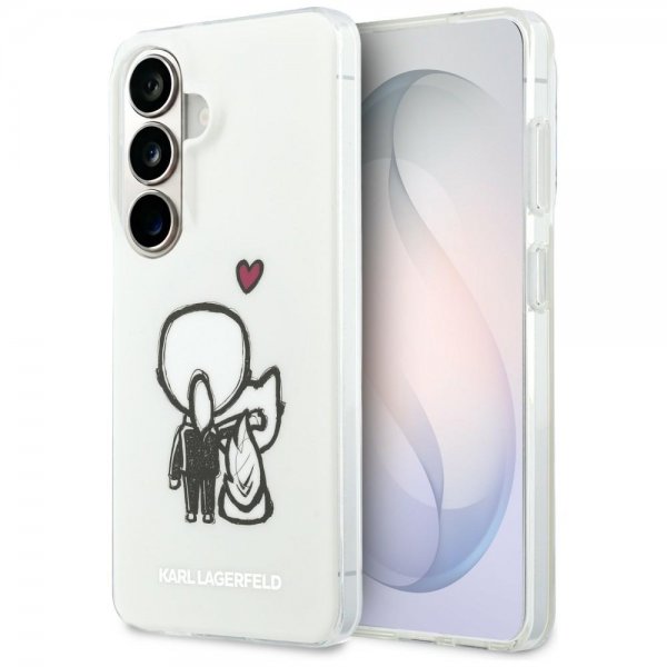 Karl Lagerfeld Samsung Galaxy S26 Skal Karl & Choupette MagSafe Vit