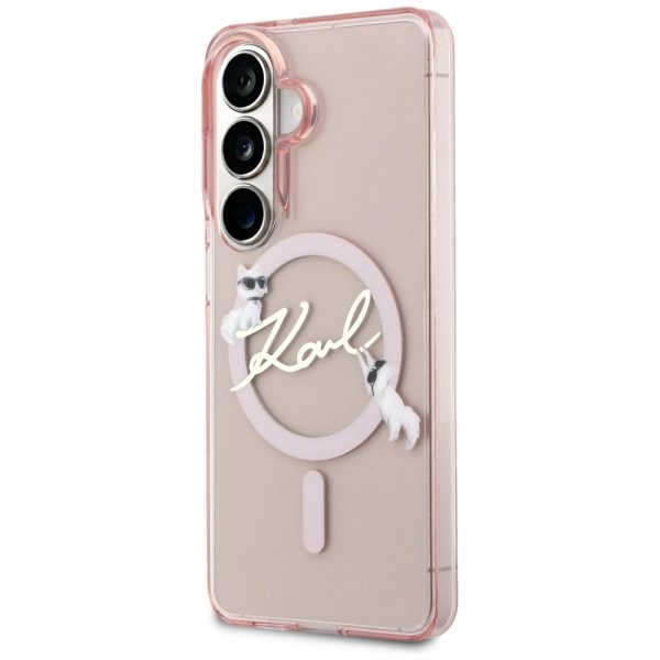 Karl Lagerfeld Samsung Galaxy S26 Skal Script MagSafe Rosa