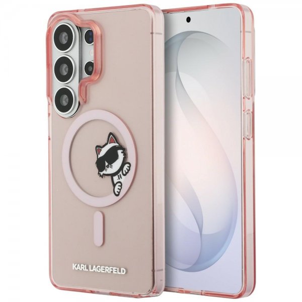 Karl Lagerfeld Samsung Galaxy S26 Ultra Skal Choupette Peekaboo MagSafe Rosa