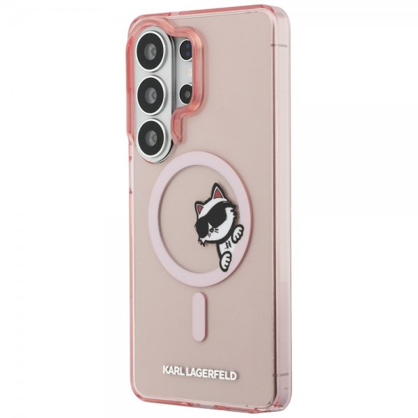 Karl Lagerfeld Samsung Galaxy S26 Ultra Skal Choupette Peekaboo MagSafe Rosa