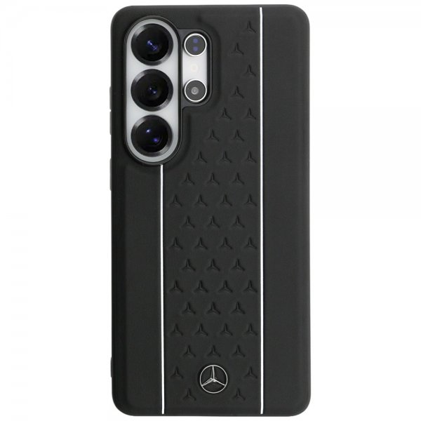 Mercedes Benz Samsung Galaxy S26 Ultra Skal Laurel Leaves Stripes MagSafe Svart Vit