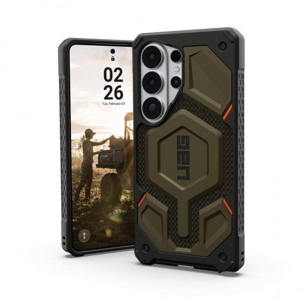 Urban Armor Gear (UAG) Samsung Galaxy S26 Ultra Skal Monarch Pro Kevlar MagSafe Element Green