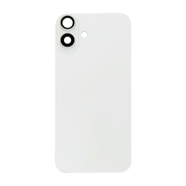 iPhone 16 Baksida Glas med Magnet och Kameralins - Vit