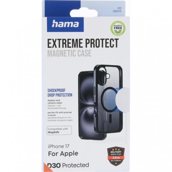 Hama iPhone 17 Skal Extreme Protect MagSafe Svart