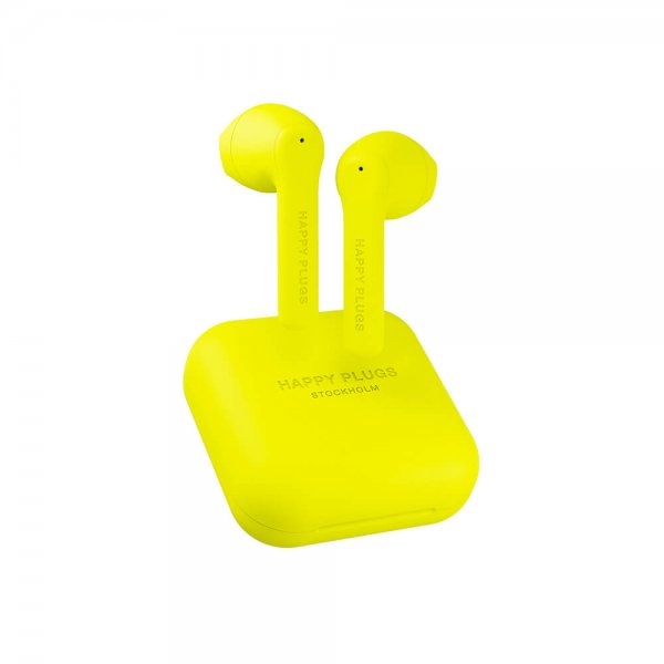 Happy Plugs Hörlurar Air 1 Go In-Ear TWS Neongul