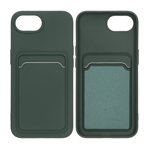 iPhone 16e/17e Skal Korthållare Grön