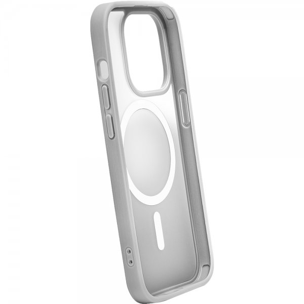 Puro iPhone 15 Pro Skal Gradient MagSafe Silver