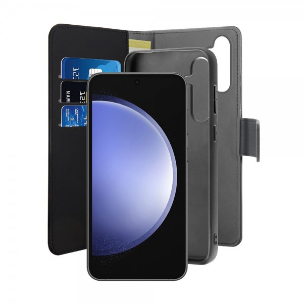 Puro Samsung Galaxy S23 FE Fodral Wallet Detachable 2 in 1 Svart
