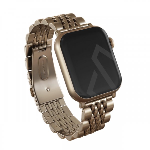 Burga Apple Watch 38/40/41/42mm Armband Metal Guld