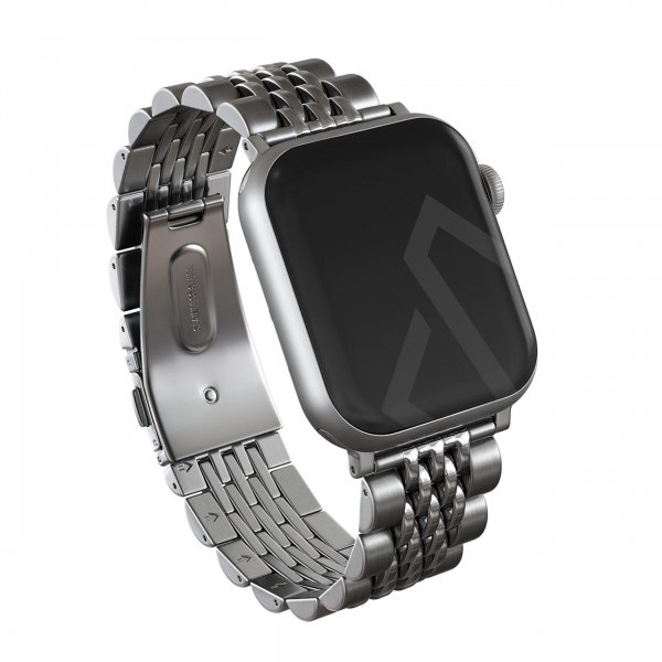 Burga Apple Watch 44/45/46mm/Ultra 49mm Armband Metal Silver
