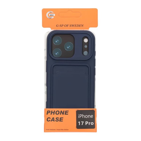 iPhone 17 Pro Skal Korthållare Blå