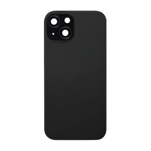 iPhone 15 Plus Baksida Glas med smådelar - Svart