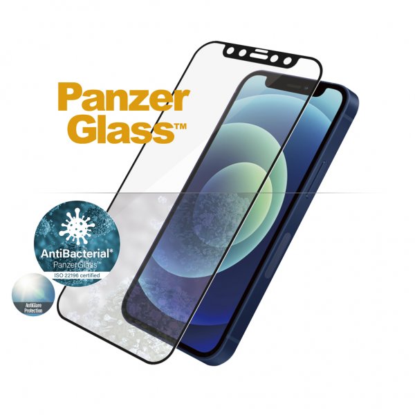 PanzerGlass iPhone 12/iPhone 12 Pro Skärmskydd Edge-to-Edge Anti-Glare