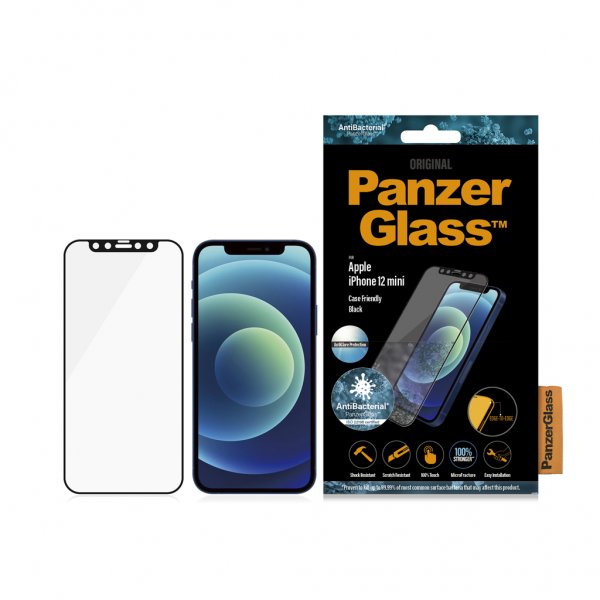 PanzerGlass iPhone 12 Mini Skärmskydd Edge-to-Edge Anti-Glare