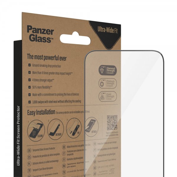 PanzerGlass iPhone 14 Pro Max Skärmskydd Ultra-Wide Fit