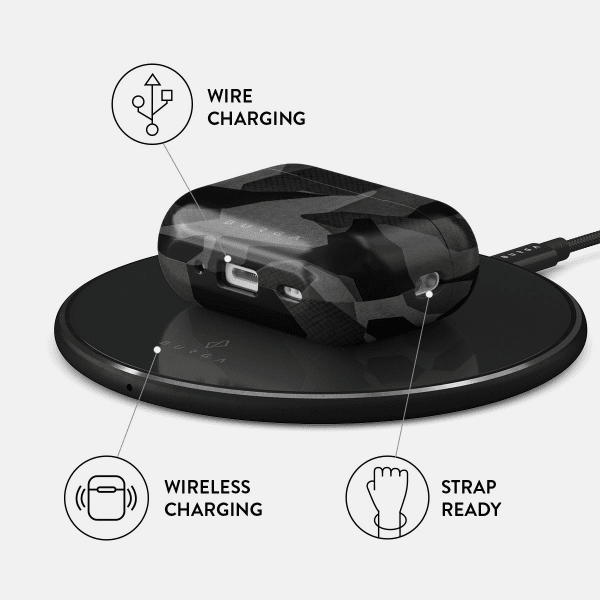Burga AirPods Pro 2 Skal Design Night Black Camouflage