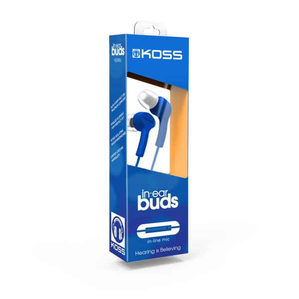 Koss Hörlurar KEB9i In Ear Mic Blå