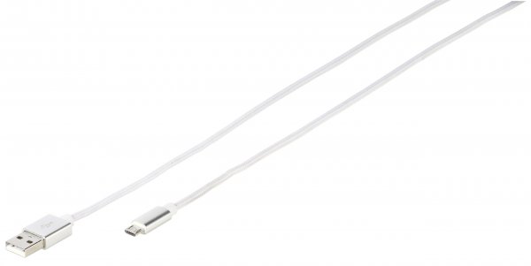 Vivanco Kabel Longlife Braided Micro-USB 1.5m Vit