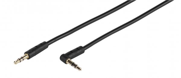 Vivanco Ljudkabel 3.5mm Vinklad 0.5 meter