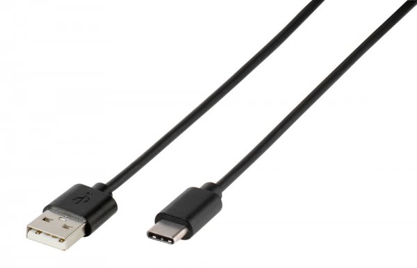 Vivanco Kabel Data Cable USB-A/USB-C 1.2m Svart