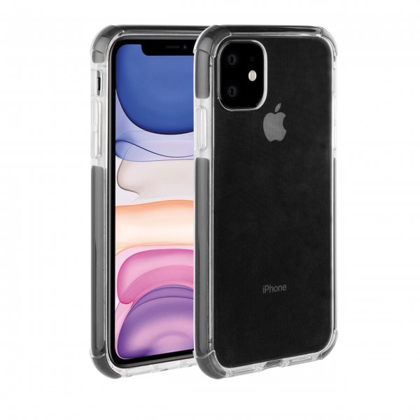 Vivanco iPhone 11 Skal Rock Solid Svart Transparent